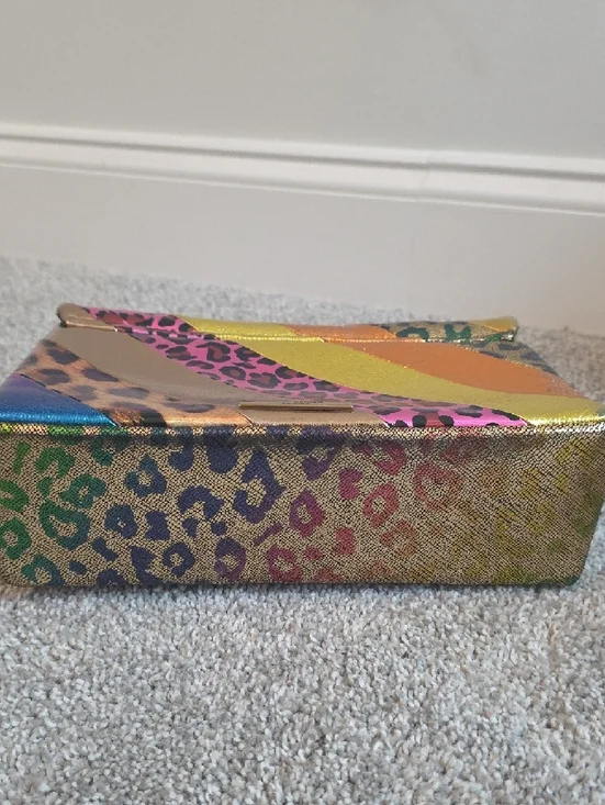 Kurt Geiger Colorful Patchwork Chain Crossbody - Picture 4 of 5